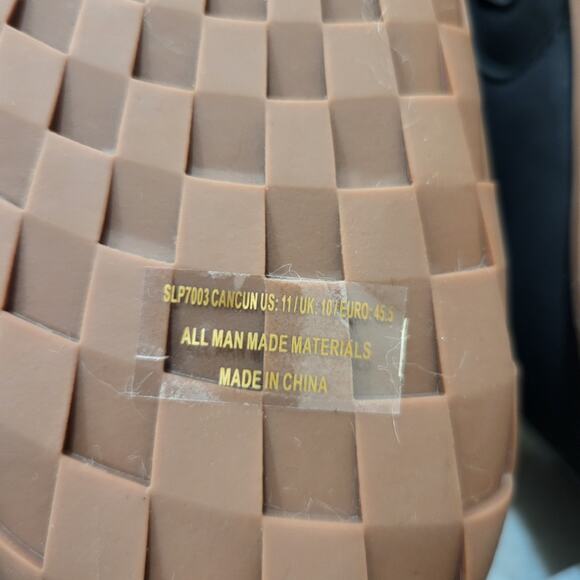 NEW Flojos Unisex Cancun Slipper, Black/Gum SIZE 12 US Women - Picture 5 of 7